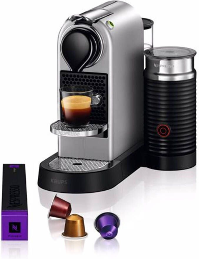 Nespresso Krups koffieapparaat CitiZ & Milk XN761B(Zilver ) online kopen