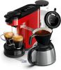 Philips Senseo HD6592/80 Vrijstaand Handmatig Koffiepadmachine 1l 7kopjes Zwart, Rood koffiezetappar online kopen