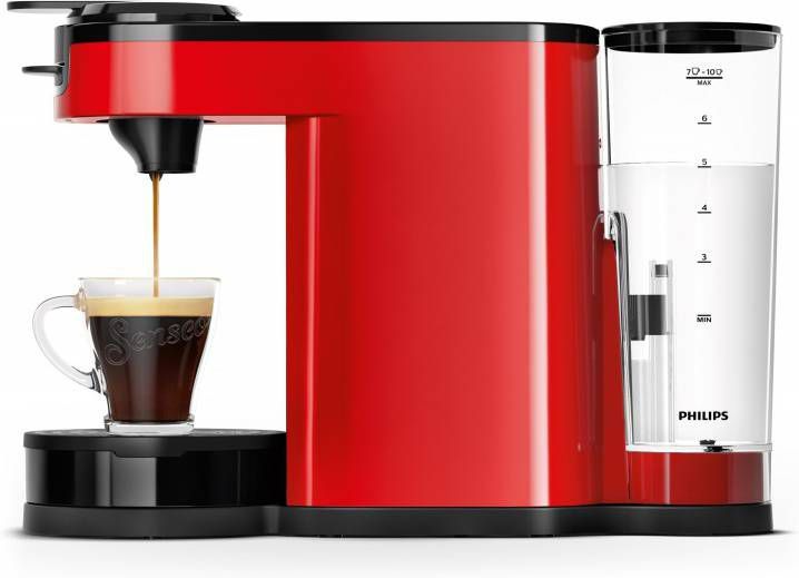Philips Senseo HD6592/80 Vrijstaand Handmatig Koffiepadmachine 1l 7kopjes Zwart, Rood koffiezetappar online kopen